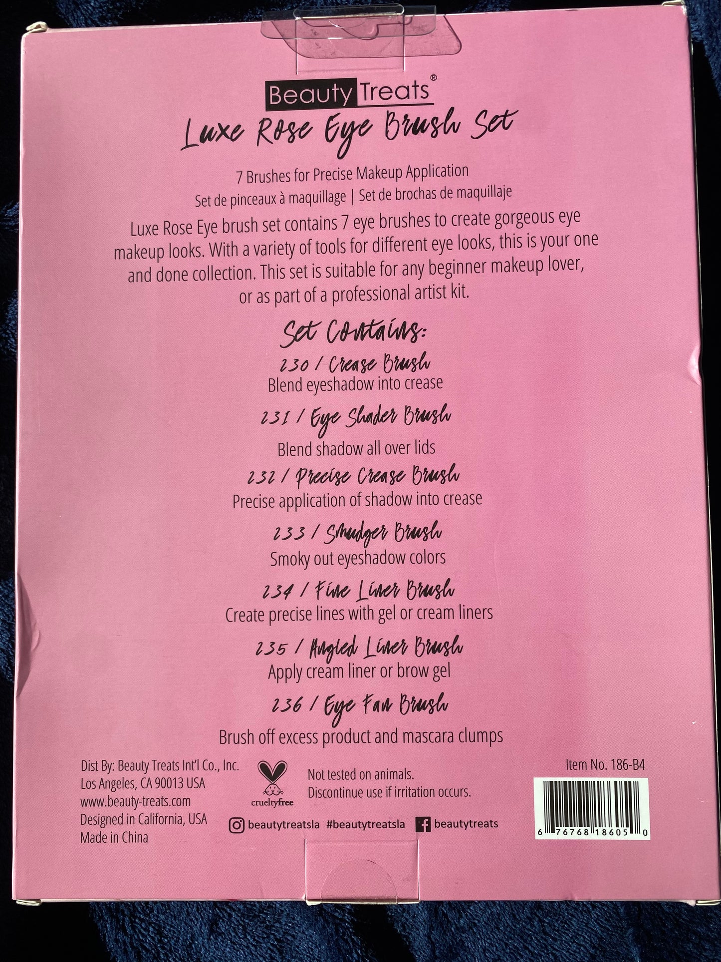 Luxe Rose Eye Brush Set
